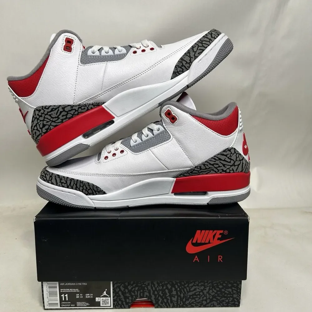 Nike Shoes Air Jordan 3 Retro OG “Fire Red” 2024